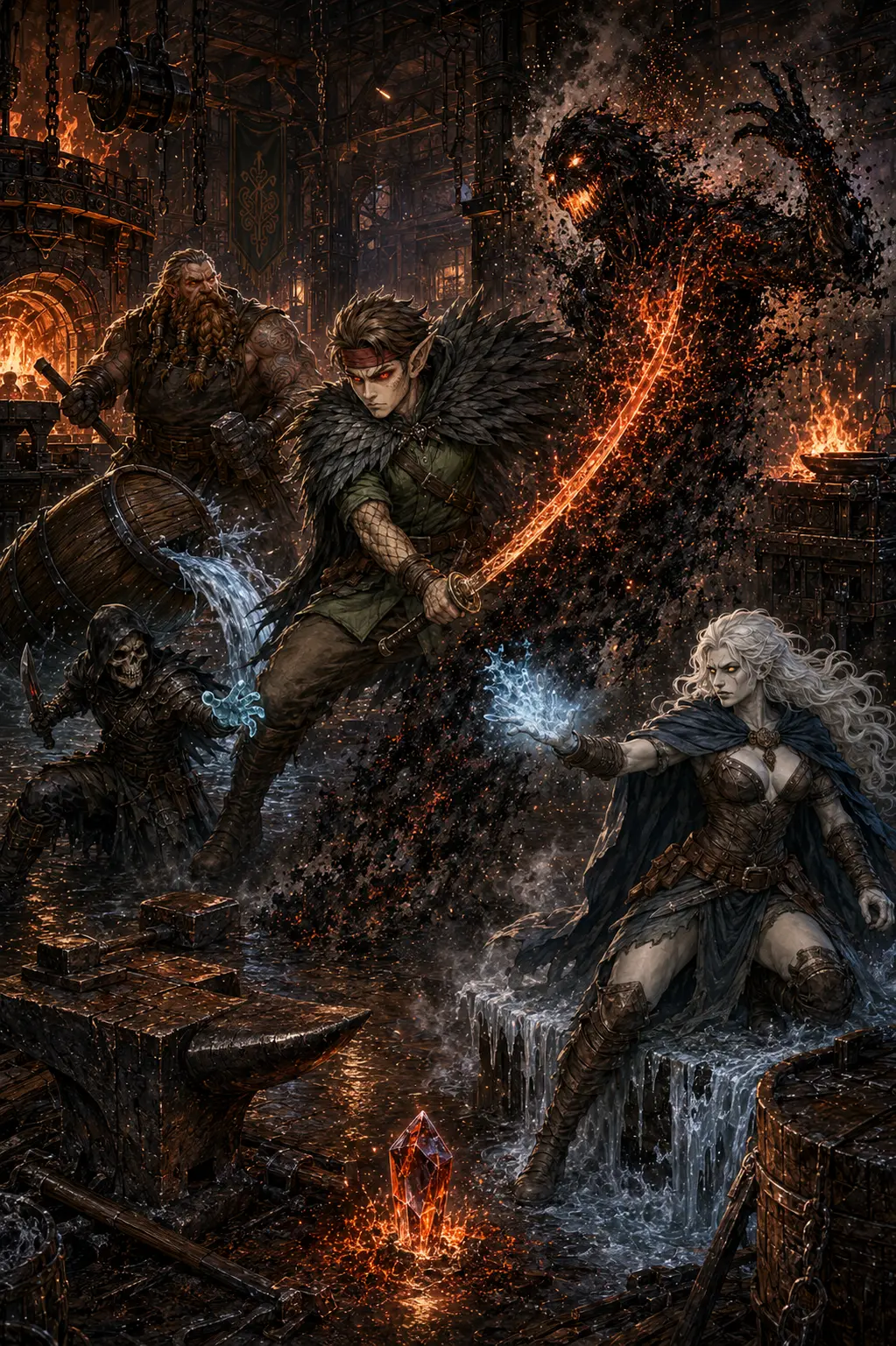 Cover for Episode 26: Defend the Forge! Kravix, Reyder and Sutha combine!